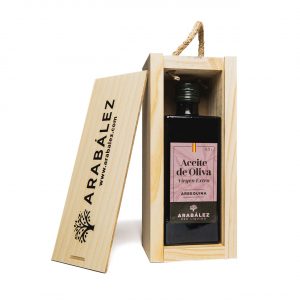 Estuche individual Aceite de Oliva Virgen Extra Arabález. Variedad Arbequina 500ml.