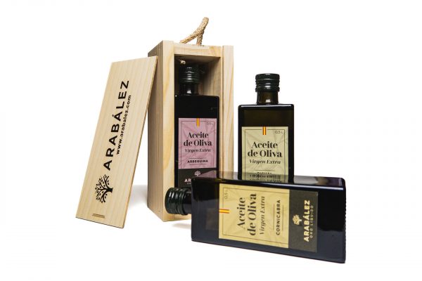 Estuche individual Aceite de Oliva Virgen Extra Arabález. Variedad Cornicabra 500ml. - Imagen 3