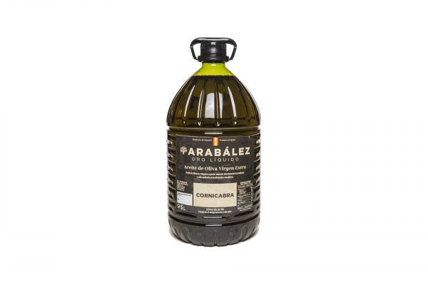 Garrafa de aceite de Oliva Virgen Extra Arabález. Variedad Cornicabra 5L.